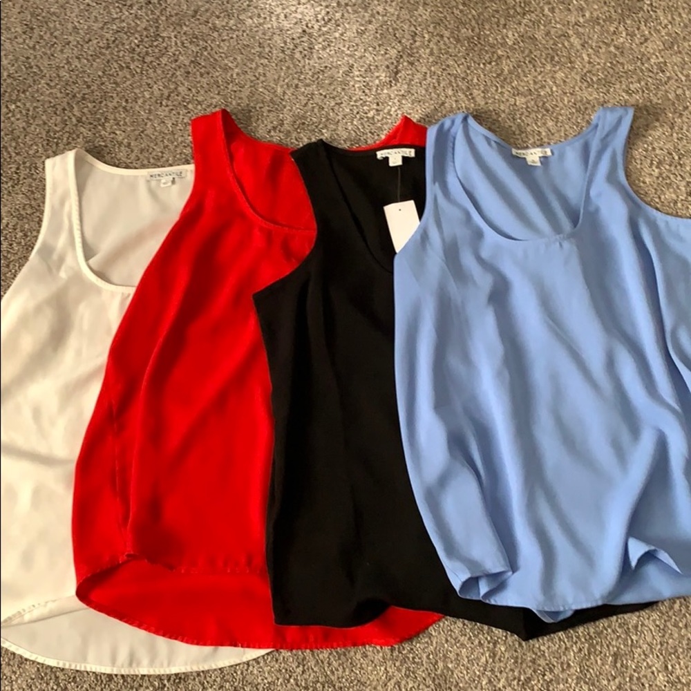 Four J. Crew Mercantile Shells